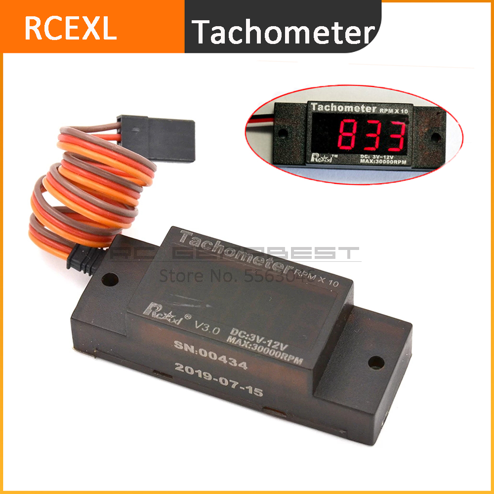 Rc Helicopter Bag - Rcexl V3.0 Mini Ignition Tachometer Speedometer
