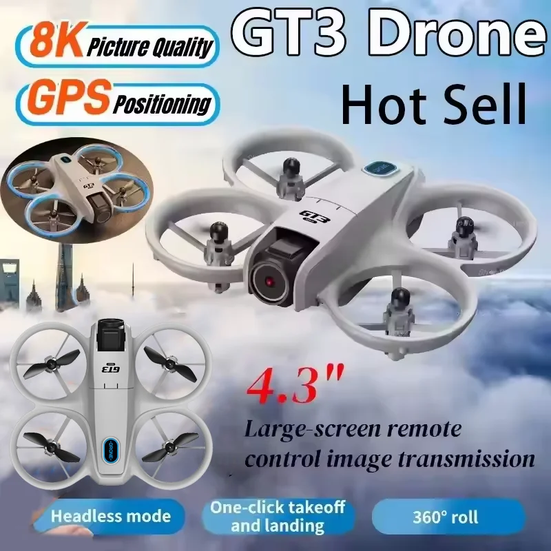 Rc Helicopter Case - GT3 Drone 8K HD Dual Cameras