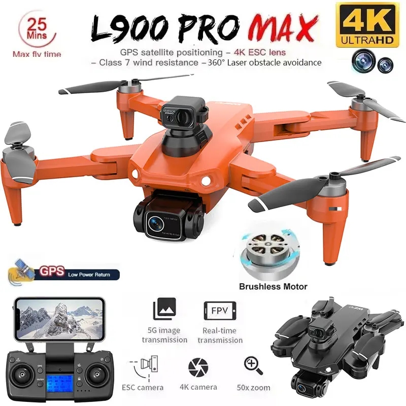 L900 Pro MAX GPS Drone 4K Prof - Rc Helicopter Electric บทวิจารณ์และราคา