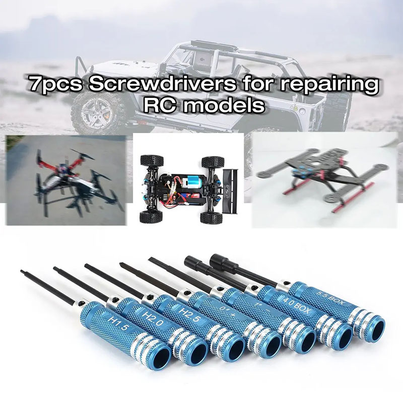 7Pcs 1.5 2.0 2.5mm RC Hex Driv - Rc Helicopter Tool Kit บทวิจารณ์และราคา