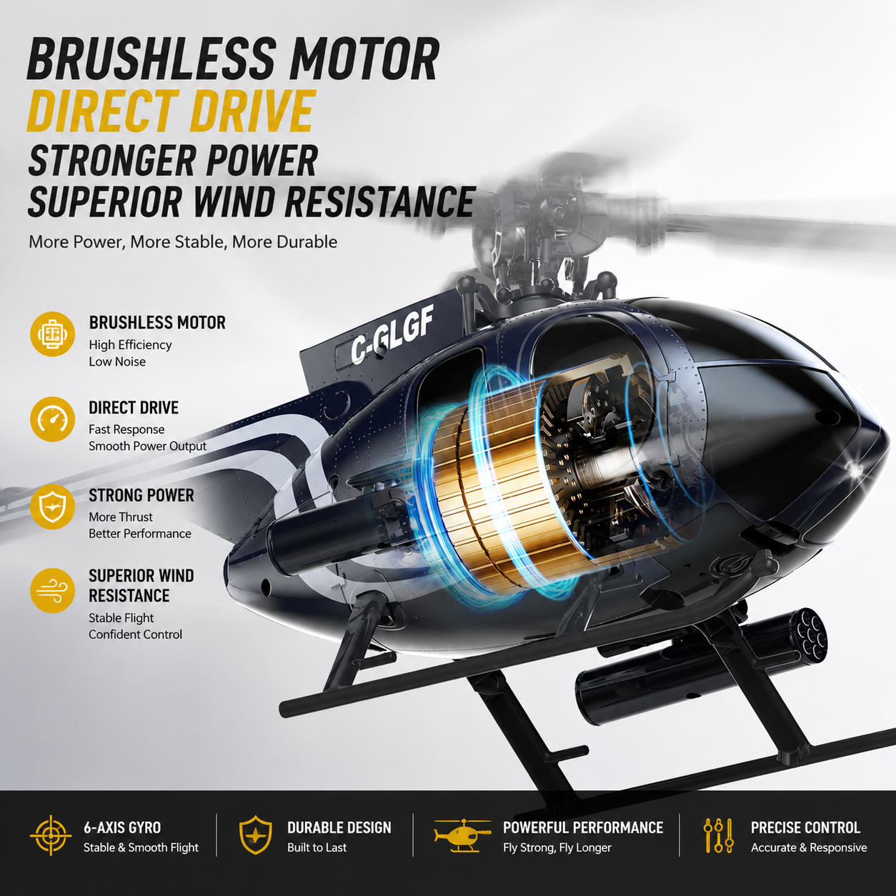 K300 6CH RC Helicopter Brushle - Rc Helicopter Large บทวิจารณ์และราคา