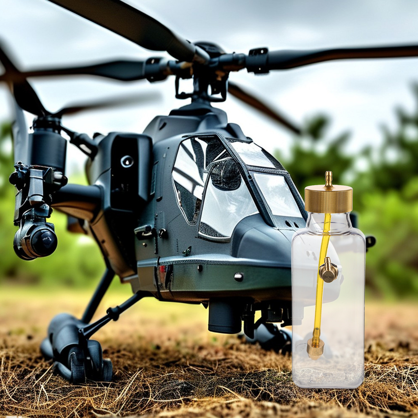 1Set Clear Plastic Rc Gas Tank - Rc Helicopter Gas บทวิจารณ์และราคา